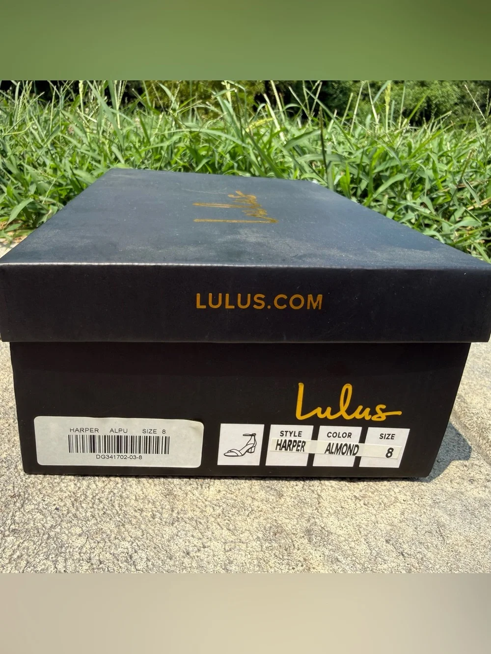 NIB Lulu’s Harper Almond Chunky Heels women’s size 8